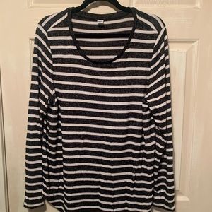Old Navy Blue Striped Long Sleeve Shirt